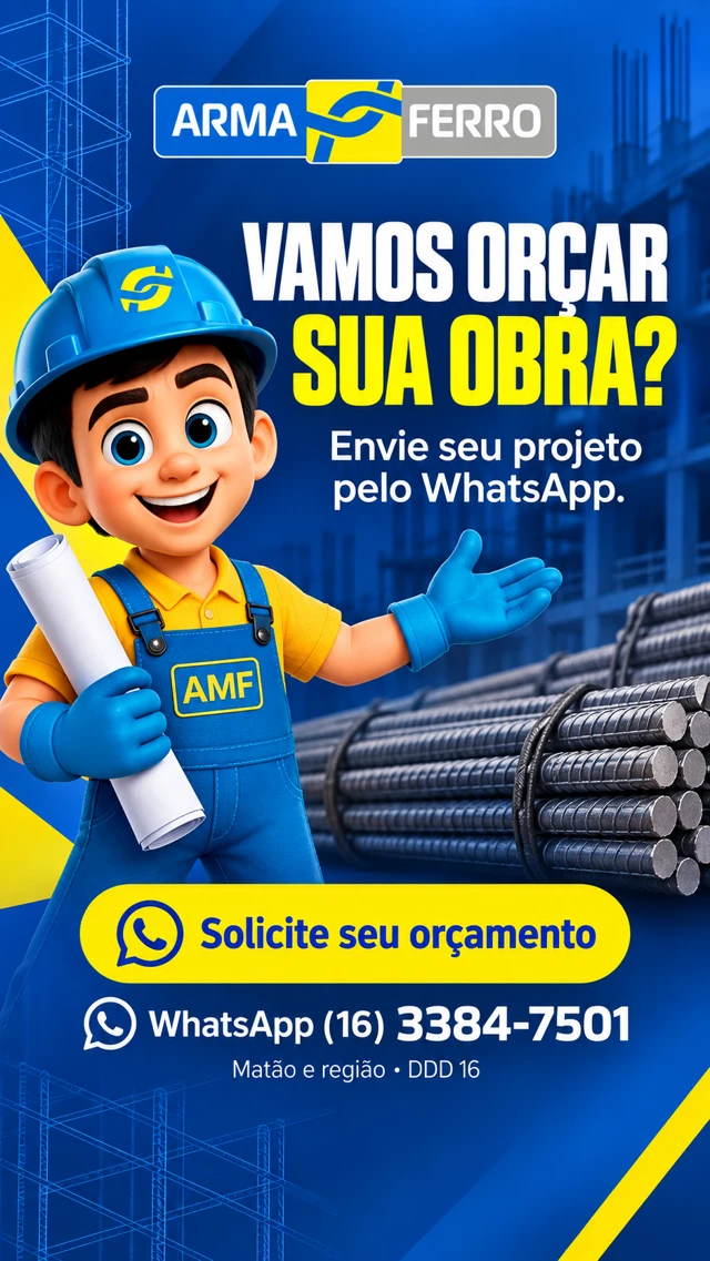 Vamos orçar sua obra? — arte da campanha armaferro
