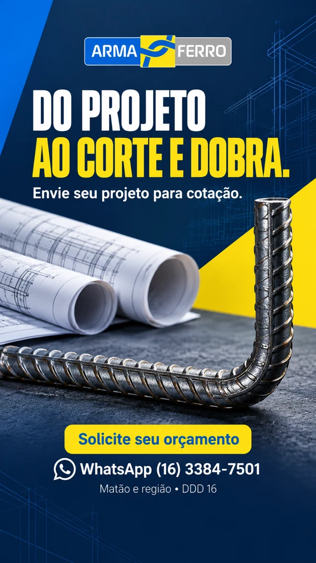 Do projeto ao corte e dobra — arte da campanha armaferro