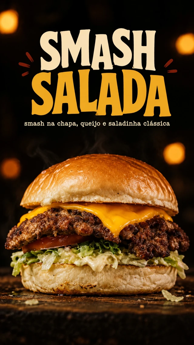Smash Salada — arte da campanha caverna da gordura