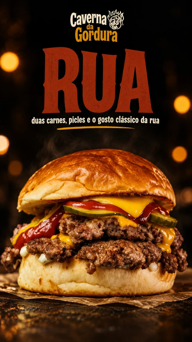 Rua — arte da campanha caverna da gordura