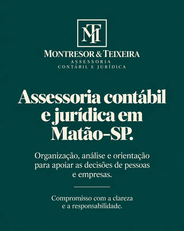 Assessoria contábil e jurídica em Matão-SP — arte da campanha montresor teixeira