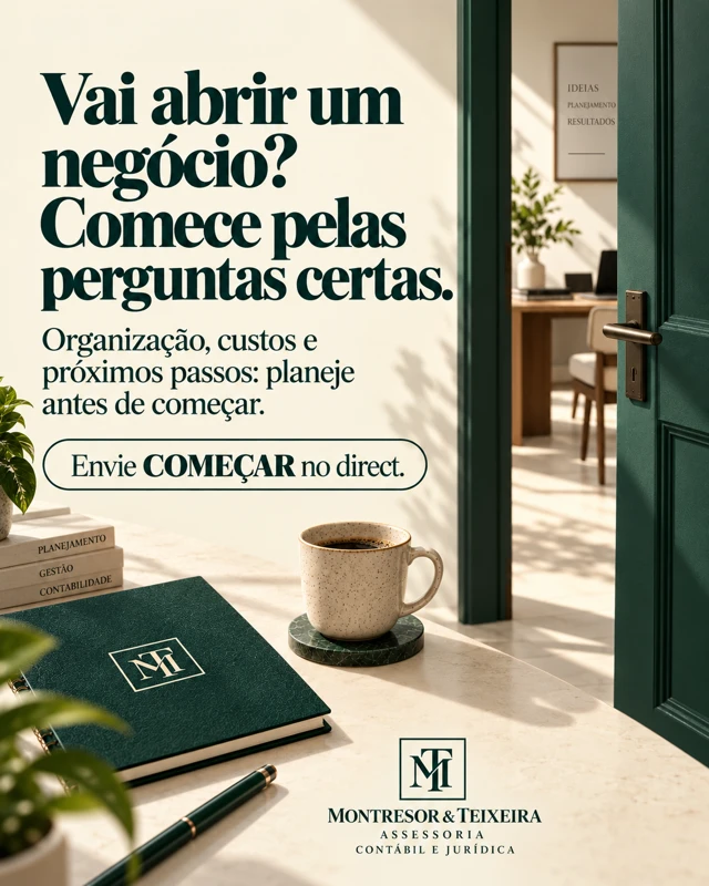Vai abrir um negócio? — arte da campanha montresor teixeira