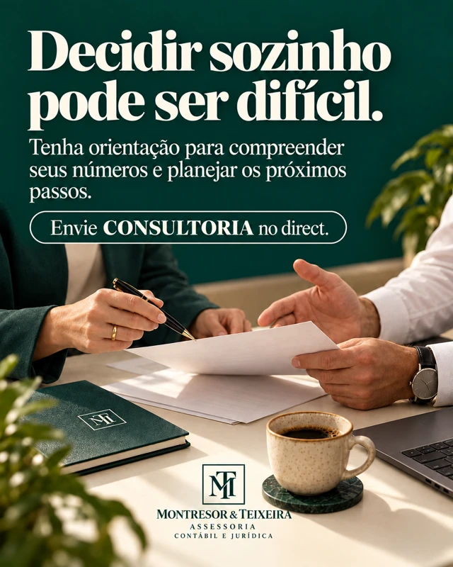 Decidir sozinho pode ser difícil — arte da campanha montresor teixeira