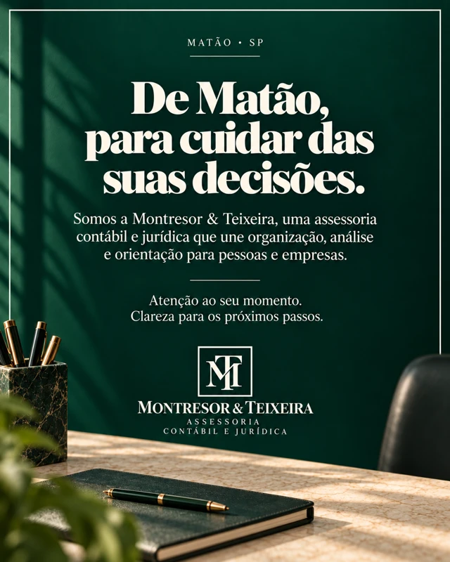 De Matão, para cuidar das suas decisões — arte da campanha montresor teixeira