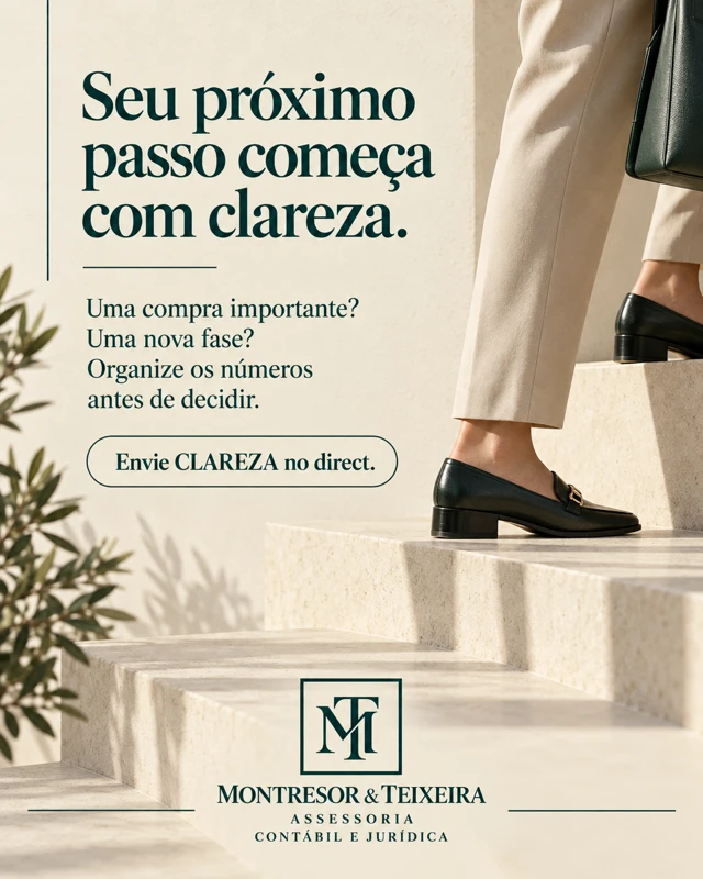 Seu próximo passo começa com clareza — arte da campanha montresor teixeira