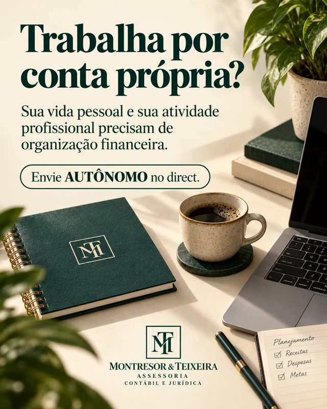 Trabalha por conta própria? — arte da campanha montresor teixeira